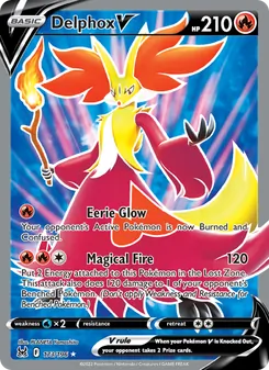 Delphox V — Lost Origin #173, 2022. Illustrated by PLANETA Yamashita.