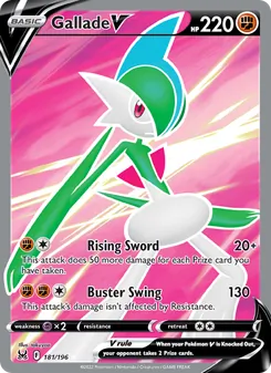 Gallade V — Lost Origin #181, 2022. Illustrated by takuyoa.