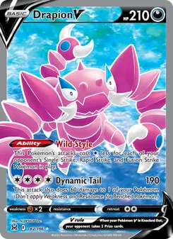 Drapion V — Lost Origin #182, 2022. Illustrated by N-DESIGN Inc..