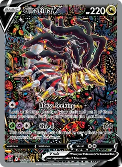 Giratina V — Lost Origin #186, 2022. Illustrated by Shinji Kanda.