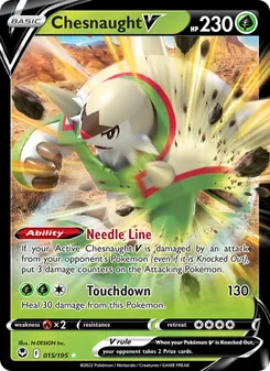 Chesnaught V — Silver Tempest #015, 2022. Illustrated by N-DESIGN Inc..