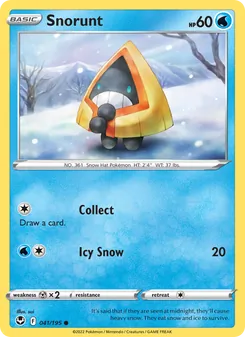Snorunt — Silver Tempest #041, 2022. Illustrated by sui.