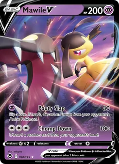 Mawile V — Silver Tempest #070, 2022. Illustrated by takuyoa.