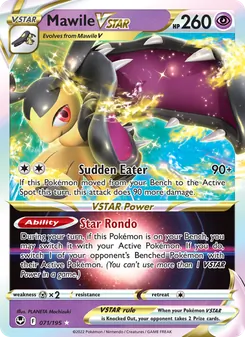 Mawile VSTAR — Silver Tempest #071, 2022. Illustrated by PLANETA Mochizuki.