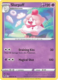 Slurpuff — Silver Tempest #084, 2022. Illustrated by Mizue.