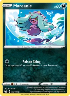 Mareanie — Silver Tempest #114, 2022. Illustrated by Yuu Nishida.