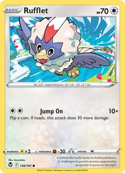 Rufflet — Silver Tempest #148, 2022. Illustrated by kurumitsu.