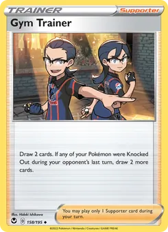 Gym Trainer — Silver Tempest #158, 2022. Illustrated by Hideki Ishikawa.