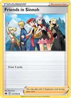Friends in Sinnoh — Crown Zenith #131, 2023. Illustrated by Ryuta Fuse.