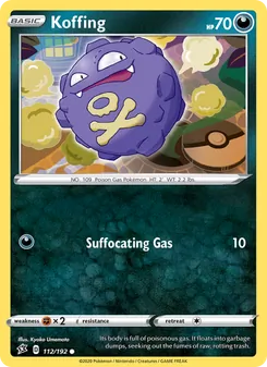 Koffing — Rebel Clash #112, 2020. Illustrated by Kyoko Umemoto.