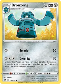 Bronzong — Rebel Clash #130, 2020. Illustrated by MAHOU.