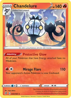 Chandelure — Rebel Clash #33, 2020. Illustrated by Taira Akitsu.