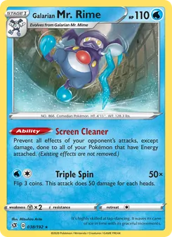 Galarian Mr. Rime — Rebel Clash #38, 2020. Illustrated by Mitsuhiro Arita.
