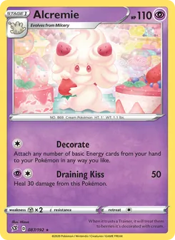 Alcremie — Rebel Clash #87, 2020. Illustrated by Mizue.