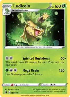 Ludicolo — Rebel Clash #9, 2020. Illustrated by Masakazu Fukuda.
