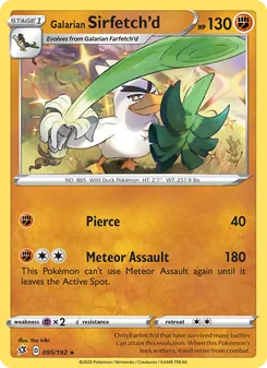 Galarian Sirfetch'd — Rebel Clash #95, 2020. Illustrated by You Iribi.