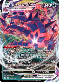 Eternatus VMAX — Darkness Ablaze #117, 2020. Illustrated by 5ban Graphics.