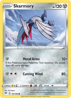 Skarmory — Darkness Ablaze #120, 2020. Illustrated by NC Empire.