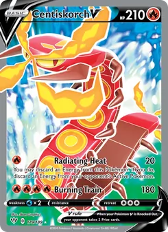 Centiskorch V — Darkness Ablaze #179, 2020. Illustrated by 5ban Graphics.