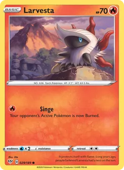 Larvesta — Darkness Ablaze #29, 2020. Illustrated by Uta.