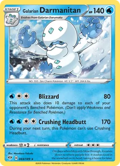 Galarian Darmanitan — Darkness Ablaze #44, 2020. Illustrated by Masakazu Fukuda.