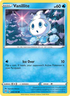 Vanillite — Darkness Ablaze #45, 2020. Illustrated by Sanosuke Sakuma.