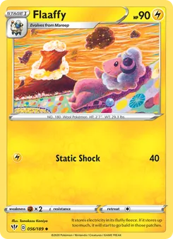 Flaaffy — Darkness Ablaze #56, 2020. Illustrated by Tomokazu Komiya.