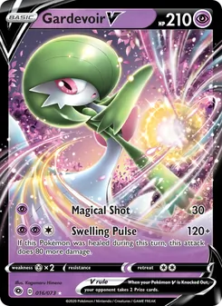 Gardevoir V — Champion's Path #16, 2020. Illustrated by Kagemaru Himeno.