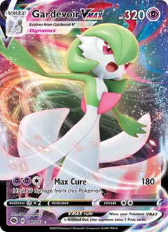 Gardevoir VMAX — Champion's Path #17, 2020. Illustrated by 5ban Graphics.