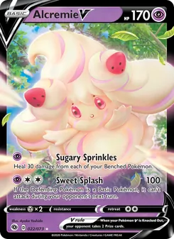 Alcremie V — Champion's Path #22, 2020. Illustrated by Ayaka Yoshida.