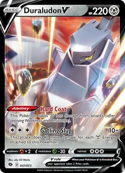 Duraludon V — Champion's Path #47, 2020. Illustrated by aky CG Works.