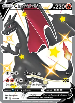 Charizard V — Champion's Path #79, 2020. Illustrated by 5ban Graphics.