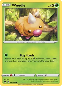 Weedle — Vivid Voltage #1, 2020. Illustrated by sui.