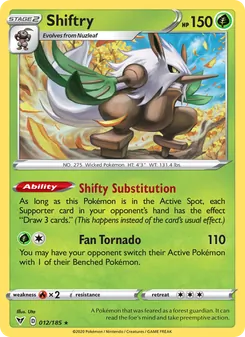 Shiftry — Vivid Voltage #12, 2020. Illustrated by Uta.