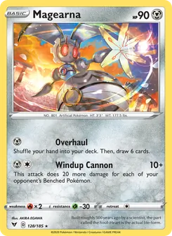 Magearna — Vivid Voltage #128, 2020. Illustrated by AKIRA EGAWA.