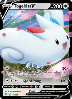 Togekiss V — Vivid Voltage #140, 2020. Illustrated by PLANETA Mochizuki.