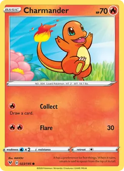 Charmander — Vivid Voltage #23, 2020. Illustrated by MAHOU.