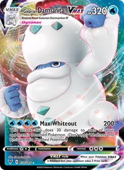 Galarian Darmanitan VMAX — Vivid Voltage #37, 2020. Illustrated by 5ban Graphics.