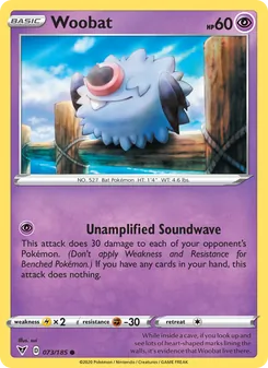 Woobat — Vivid Voltage #73, 2020. Illustrated by sui.