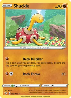 Shuckle — Vivid Voltage #85, 2020. Illustrated by Mizue.