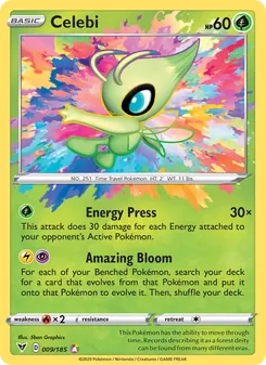 Celebi — Vivid Voltage #9, 2020. Illustrated by 5ban Graphics.