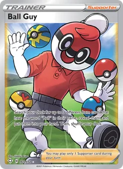 Ball Guy — Shining Fates #65, 2021. Illustrated by Hitoshi Ariga.