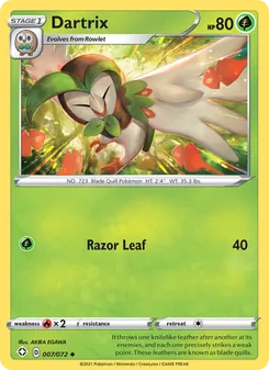 Dartrix — Shining Fates #7, 2021. Illustrated by AKIRA EGAWA.