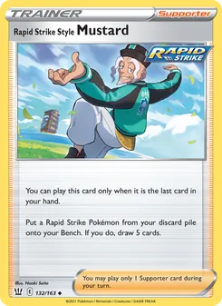 Rapid Strike Style Mustard — Battle Styles #132, 2021. Illustrated by Naoki Saito.