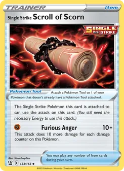 Single Strike Scroll of Scorn — Battle Styles #133, 2021. Illustrated by 5ban Graphics.