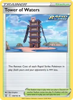 Tower of Waters — Battle Styles #138, 2021. Illustrated by 5ban Graphics.