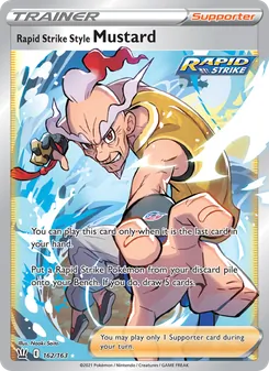 Rapid Strike Style Mustard — Battle Styles #162, 2021. Illustrated by Naoki Saito.