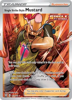 Single Strike Style Mustard — Battle Styles #163, 2021. Illustrated by Mitsuhiro Arita.
