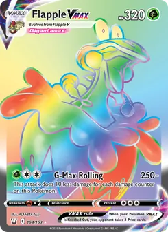 Flapple VMAX — Battle Styles #164, 2021. Illustrated by PLANETA Tsuji.