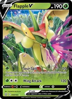 Flapple V — Battle Styles #18, 2021. Illustrated by PLANETA Mochizuki.